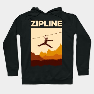 Zipline Adventure Ziplining Ziplines Gift Hoodie